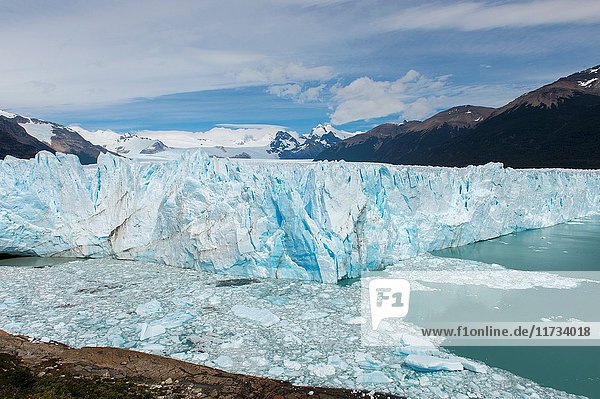 View of Perito Moreno Glacier in Los Glaciares National Park near El Calafate  Argentina.