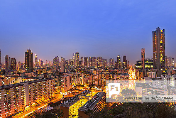 Mehrfamilienhäuser in Mong Kok  Hongkong  China