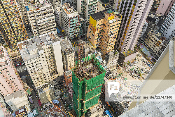 Wolkenkratzer-Baustelle  Zentral-Hongkong  China