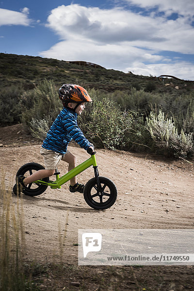 Radfahren für Kleinkinder  Trailside Bike Park  Park City  Utah  USA