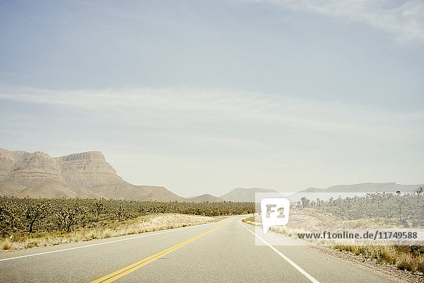 Pierce Ferry Road auf dem Weg zum Grand Canyon West Arizona USA