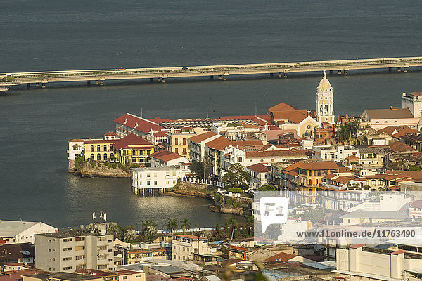 Blick über Casco Viejo  UNESCO-Weltkulturerbe  Panama-Stadt  Panama  Mittelamerika