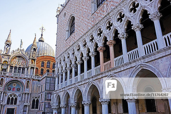 Dogenpalast  Venedig  UNESCO-Weltkulturerbe  Venetien  Italien  Europa