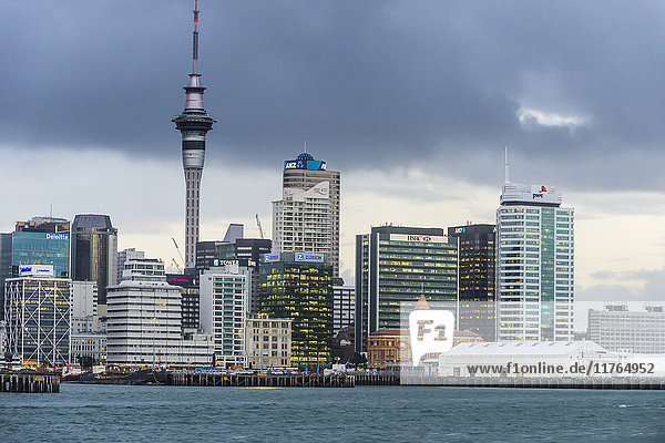 Die Skyline von Auckland  Nordinsel  Neuseeland  Pazifik