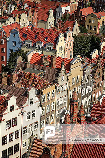 Old Town of Gdansk  Gdansk  Pomerania  Poland  Europe