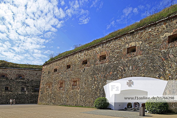 Fortress Ehrenbreitstein  Rhine River  Koblenz  Rhineland-Palatinate  Germany  Europe