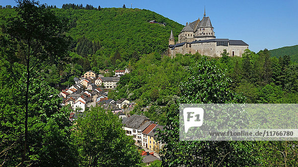 Vianden Castle in the canton of Vianden  Grand Duchy of Luxembourg  Europe