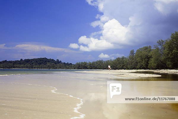 Strand im Ream-Nationalpark  Sihanoukville  Kambodscha  Indochina  Südostasien  Asien