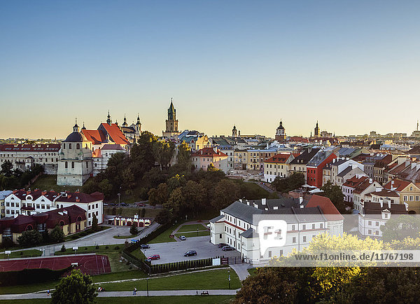 Skyline der Altstadt  Stadt Lublin  Woiwodschaft Lublin  Polen  Europa