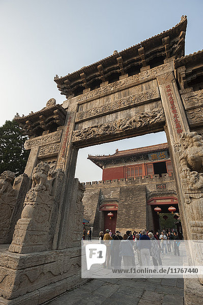 Dai-Tempel  Taian  Provinz Shandong  China  Asien