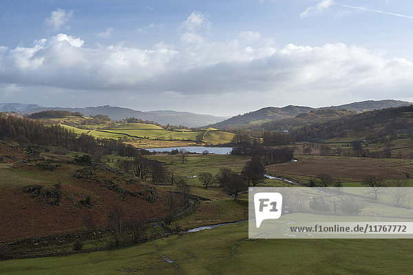 Eine Ansicht von Little Langdale  Lake District National Park  Cumbria  England  Vereinigtes Königreich  Europa