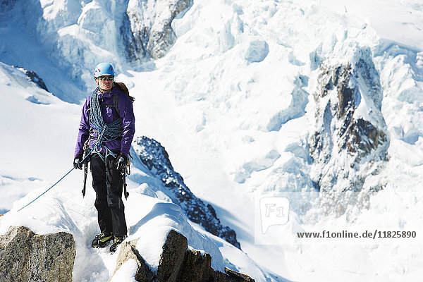Bergsteigerin  Chamonix  Frankreich
