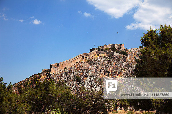 Palamidi-Festung auf einer Felsformation  Nauplia  Griechenland