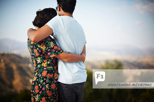 Couple looking at a view
