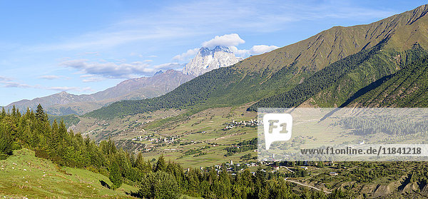 Bergdorf Mulhaki  Mestia  Region Svaneti  Georgien  Zentralasien  Asien