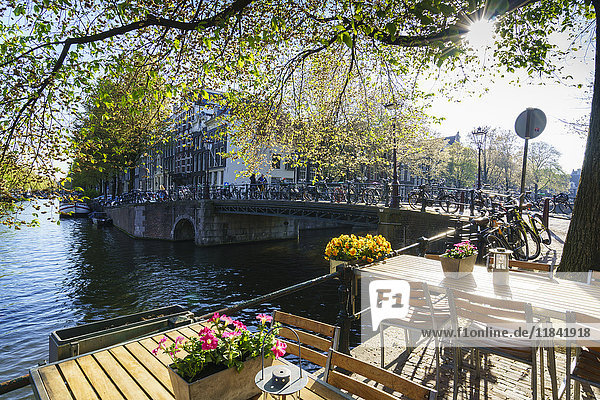 Brouwersgracht-Kanal  Amsterdam  Niederlande  Europa
