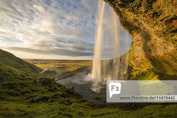 Seljandafoss  a beautiful waterfall along the south coast of Iceland; Iceland