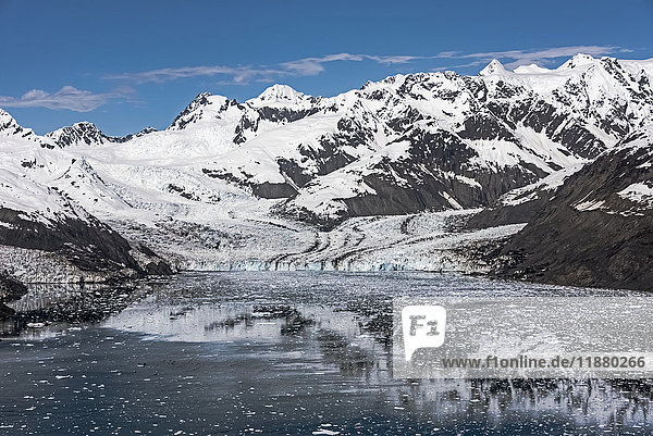 Luftaufnahme des Hauptarms des Columbia Glacier,  Prince William Sound,  Süd-Zentral-Alaska; Alaska,  Vereinigte Staaten von Amerika'.