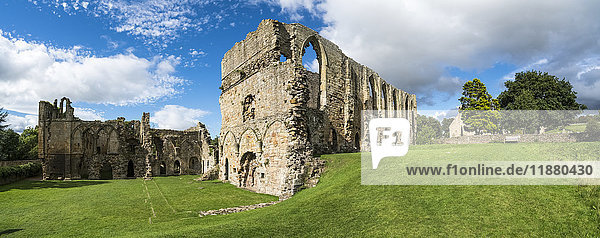 'Easby Abbey ruins; Richmond  Yorkshire  England'