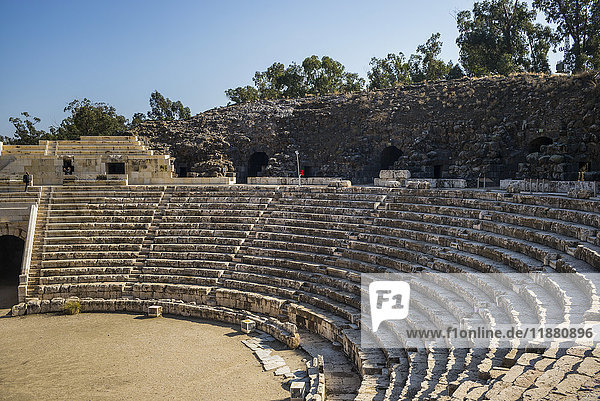 Ruinen eines Amphitheaters im Beit Shearim-Nationalpark; Beit Shean  Nordbezirk  Israel'.