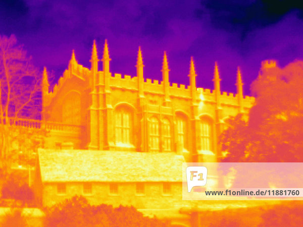 Wärmebild der Kathedrale Christ Church Cathedral  Oxford  England  UK