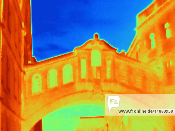 Wärmebild der Seufzerbrücke  Oxford  England  UK
