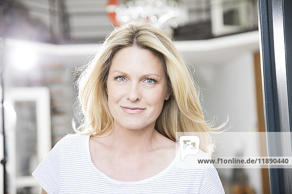 Portrait of an attractive blond woman