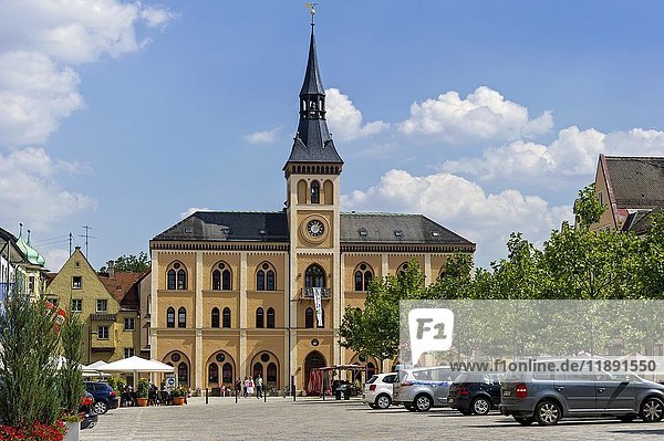 Rathaus  Unterer Hauptplatz  Pfaffenhofen  Hallertau  Oberbayern  Bayern  Deutschland  Europa