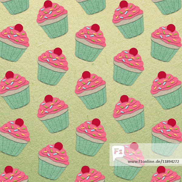 Diagonale rosa Cupcakes Animation