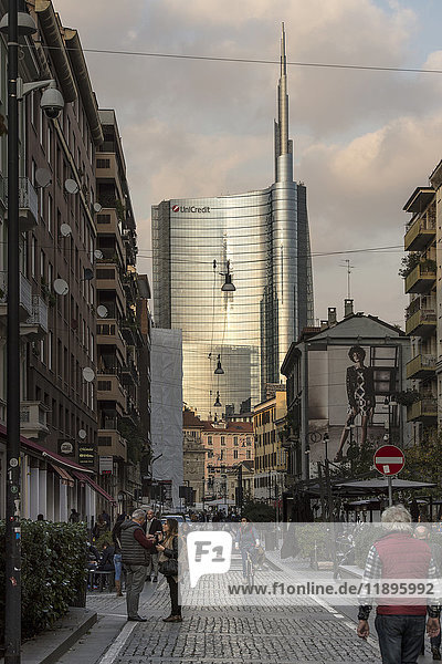 Italien  Lombardei  Mailand  Unicredit Tower