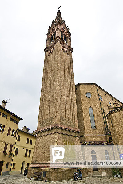 Bell tower Castelvetro Emilia Romagna Italy