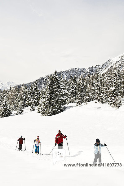 Langlauf  Torgnon  Aostatal  Italien