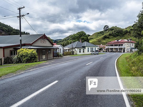 Forgotten World Highway  Whangamomona  Region Taranaki  Nordinsel  Neuseeland  Ozeanien