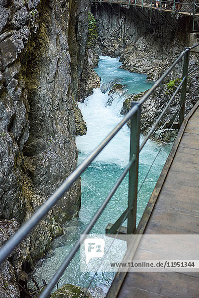 Deutschland Bayern Mittenwald Leutaschklamm