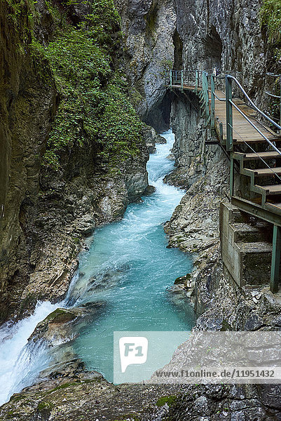 Deutschland Bayern Mittenwald Leutaschklamm