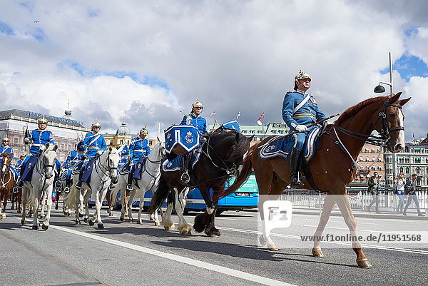 Schweden Stockholm Militärparade