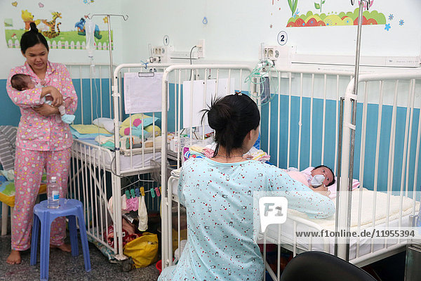 Das Herzinstitut bietet vietnamesischen Patienten  die an Herzkrankheiten leiden  eine hochwertige Versorgung. Ho-Chi-Minh-Stadt. Vietnam.