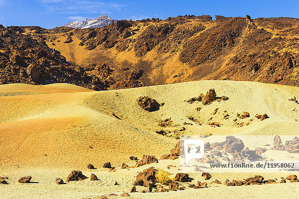 Pumice stone field  Teide National Park  UNESCO World Heritage Site  Tenerife  Canary Islands  Spain  Europe