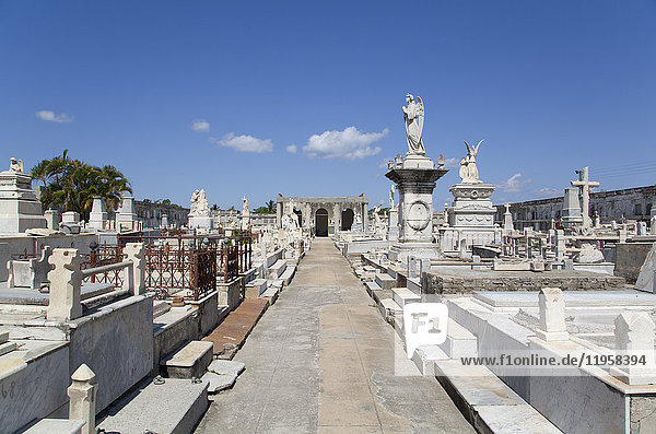 Friedhof La Reina  Cienfuegos Stadt  UNESCO-Weltkulturerbe  Cienfuegos  Kuba  Westindien  Mittelamerika