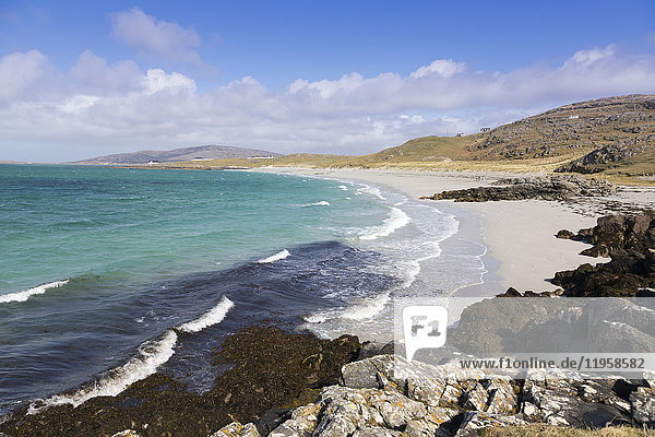 Prince's Beach (Coileag a' Prionnnsa)  auf der Insel Eriskay auf den Äußeren Hebriden  Schottland  Vereinigtes Königreich  Europa