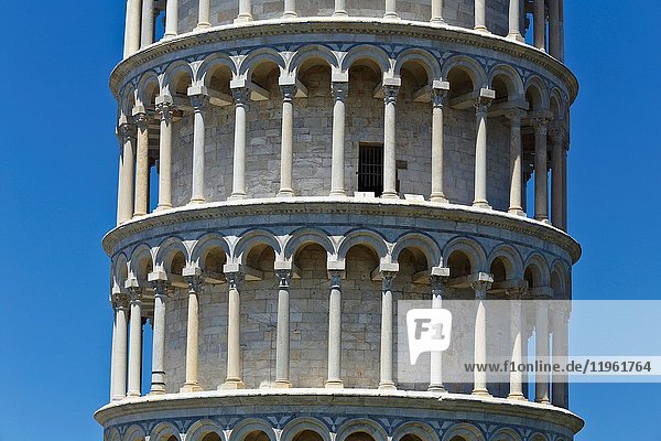 The Leaning Tower of Pisa  Piazza dei Miracoli  Pisa  Tuscany  Italy