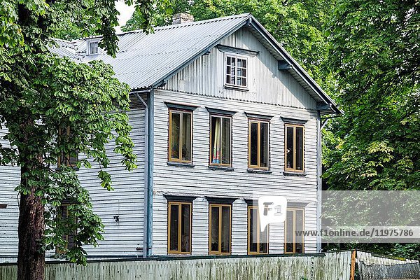 Traditional house in the Kadriorg neighborhood of Tallinn  Estonia  Europe.