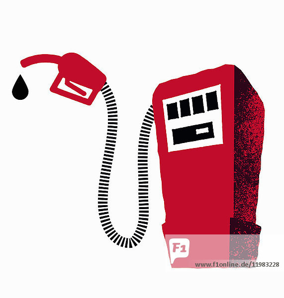 Benzintropfen tropft von der Kraftstoffpumpe