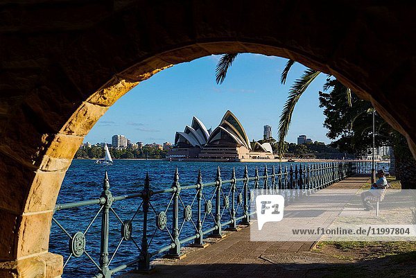 Sydney harbor bridge and Opera House  Sydney  Australia.