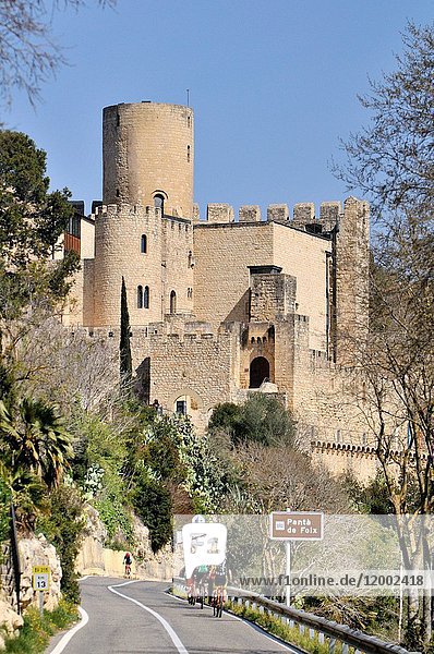 X century castle. Castellet i la Gornal  municipality in the comarca of the Alt Penedès in Barcelona  Catalonia  Spain. Situated in the valley of the Foix river at the point where it crosses the Coastal Range