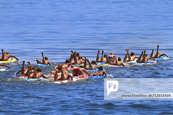 Usa  New Jersey  Sandy Hook. Das Sandy Hook All Women Lifeguard Tournament