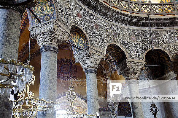 Türkei  Istanbul  Stadtbezirk Fatih  Stadtteil Sultanahmet  Basilika Sainte Sophie (Aya Sofya Museum) (unesco Weltkulturerbe)  obere Galerie