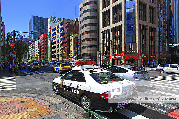 Japan  Tokio. Polizeiauto