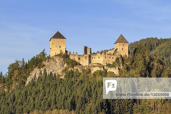 Ruined castle Gallenstein  St. Gallen  Styria  Austria  Europe