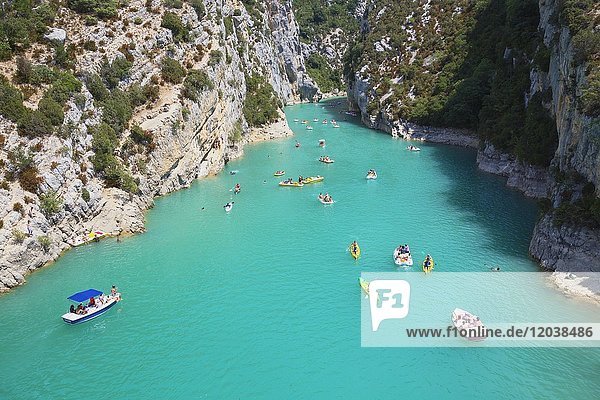 Lac de Sainte-Croix, Gorges du Verdon, Provence-Alpes-Cote d' Azur, Provence, Frankreich, Europa